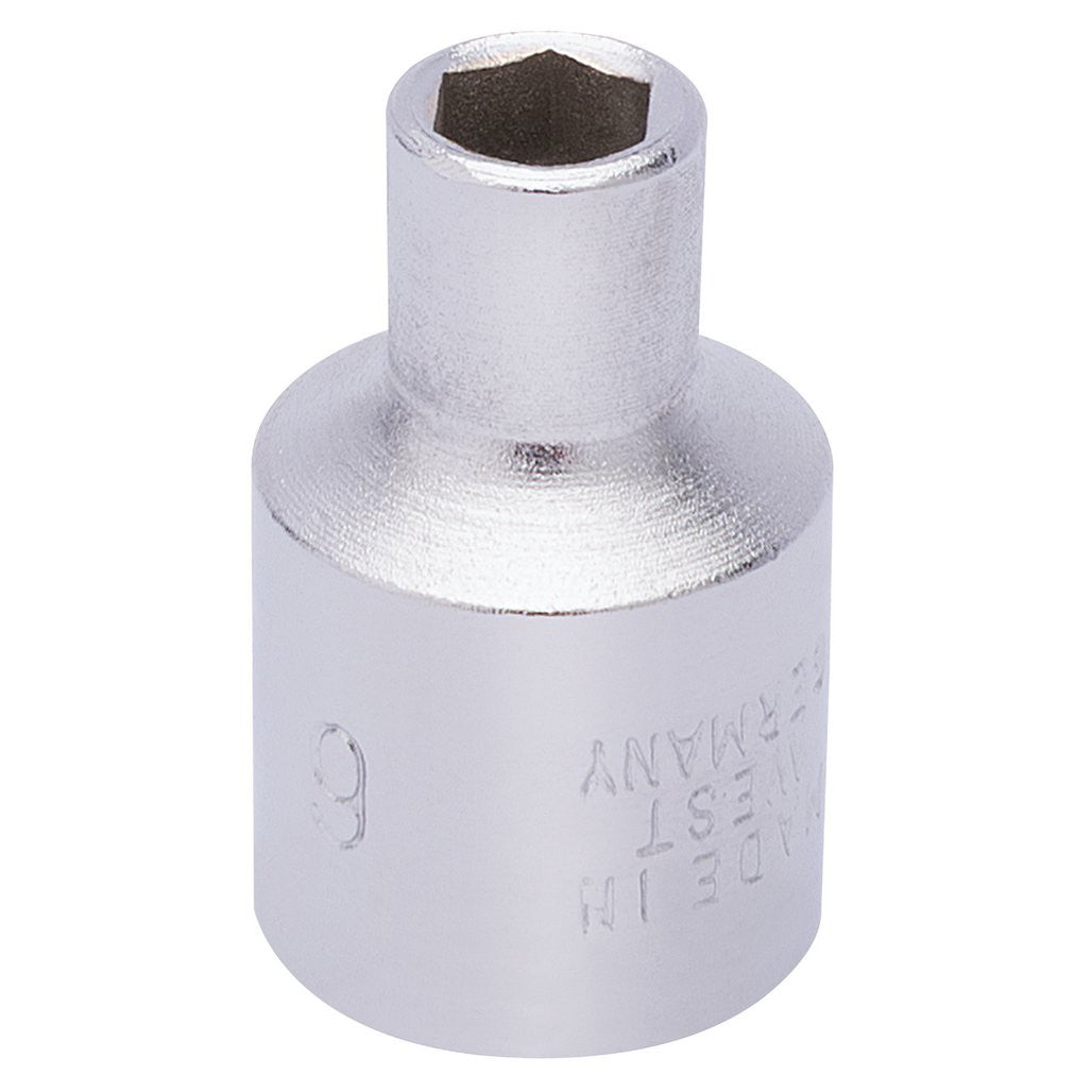 Draper Elora Hexagon Socket, 3/8" Sq. Dr., 6mm  25820