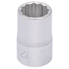 Draper Elora Bi-Hexagon Socket, 3/8" Sq. Dr., 12mm  25888