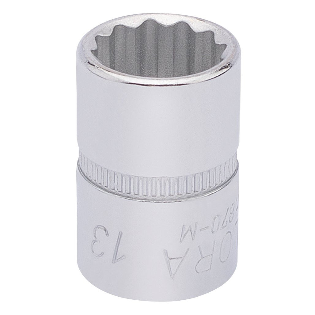 Draper Elora Bi-Hexagon Socket, 3/8" Sq. Dr., 13mm  25896