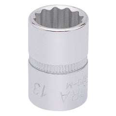 Draper Elora Bi-Hexagon Socket, 3/8" Sq. Dr., 13mm  25896