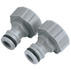 Draper Outdoor Tap Connectors, 3/4" (Pack of 2)  25906