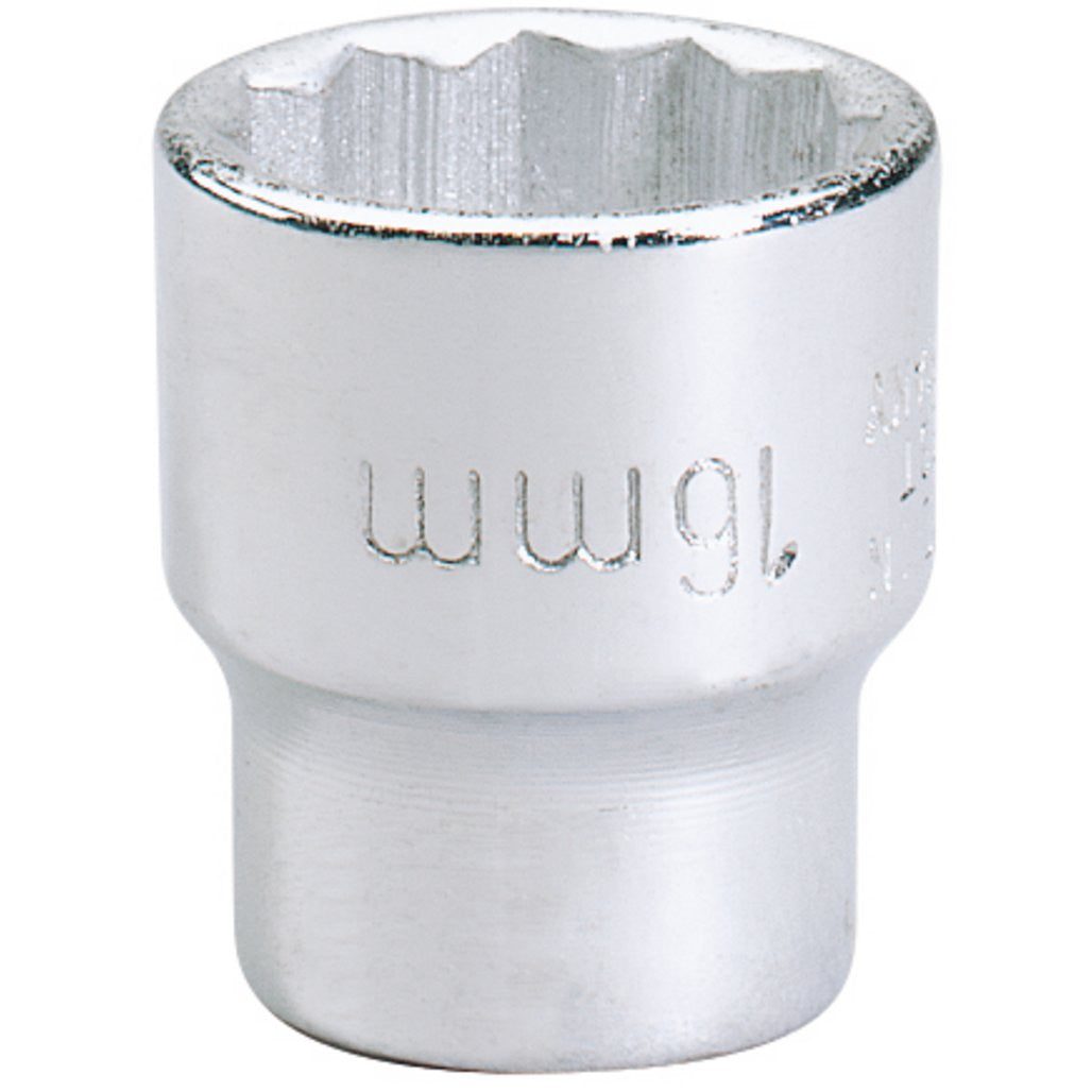 Draper Elora Bi-Hexagon Socket, 3/8" Sq. Dr., 16mm  25929
