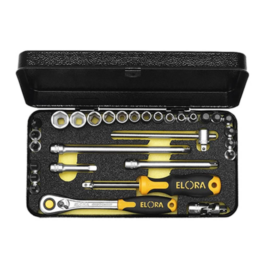 Draper Elora Metric Socket Set, 1/4" Sq. Dr. (31 Piece)  25931