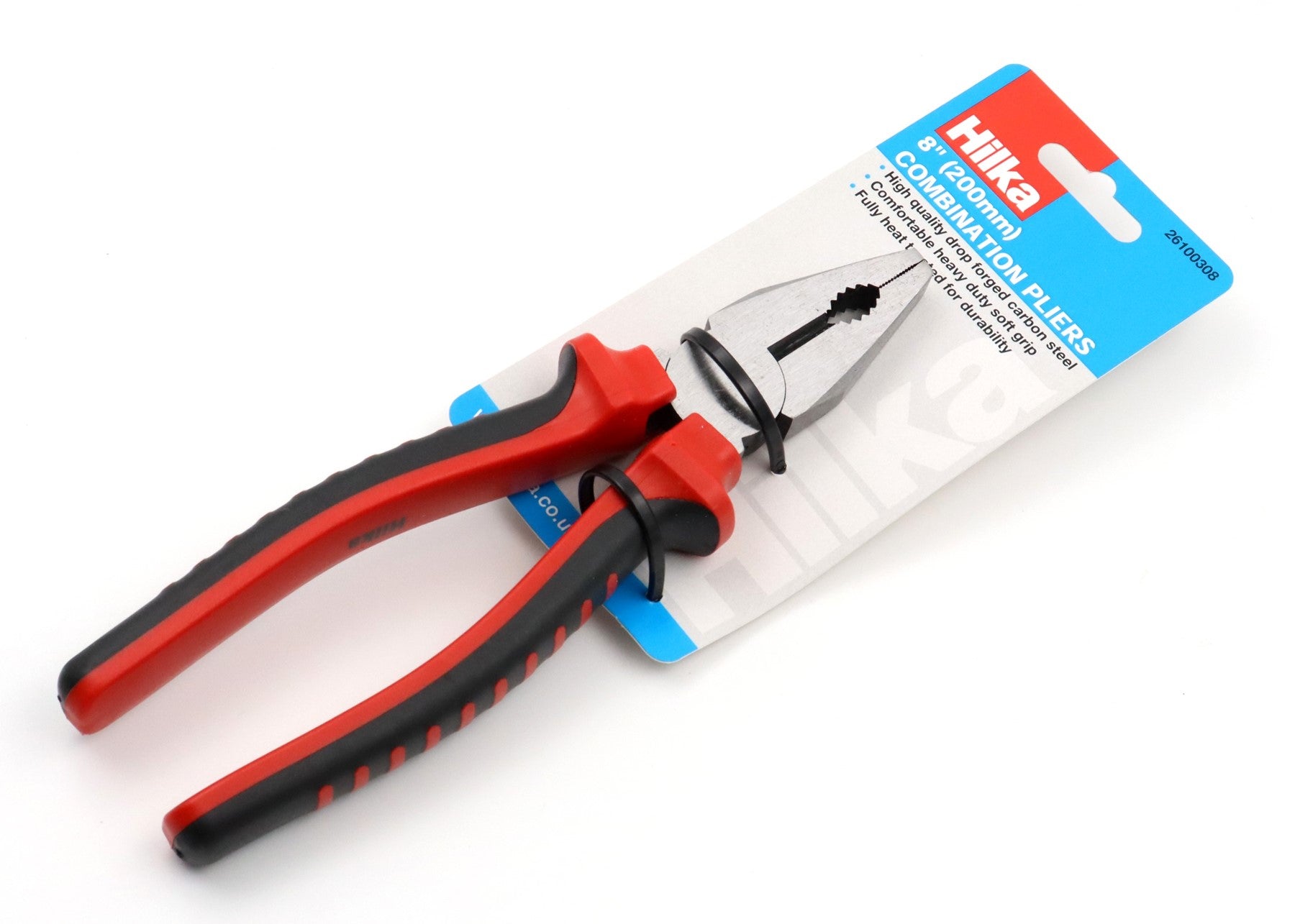 Hilka 8" (200mm) Combi Pliers Soft Grip 26100308