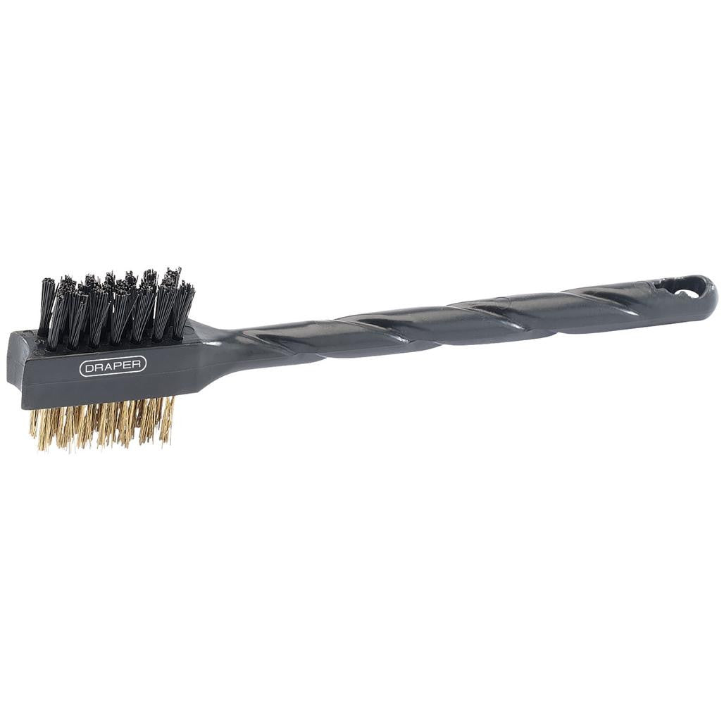 Draper Brass and Nylon Wire Brush, 175mm  26318