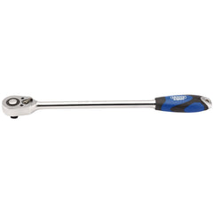 Draper Expert Extra Long Reversible Quick Release Soft Grip Ratchet, 1/2" Sq. Dr., 48 Tooth   26591