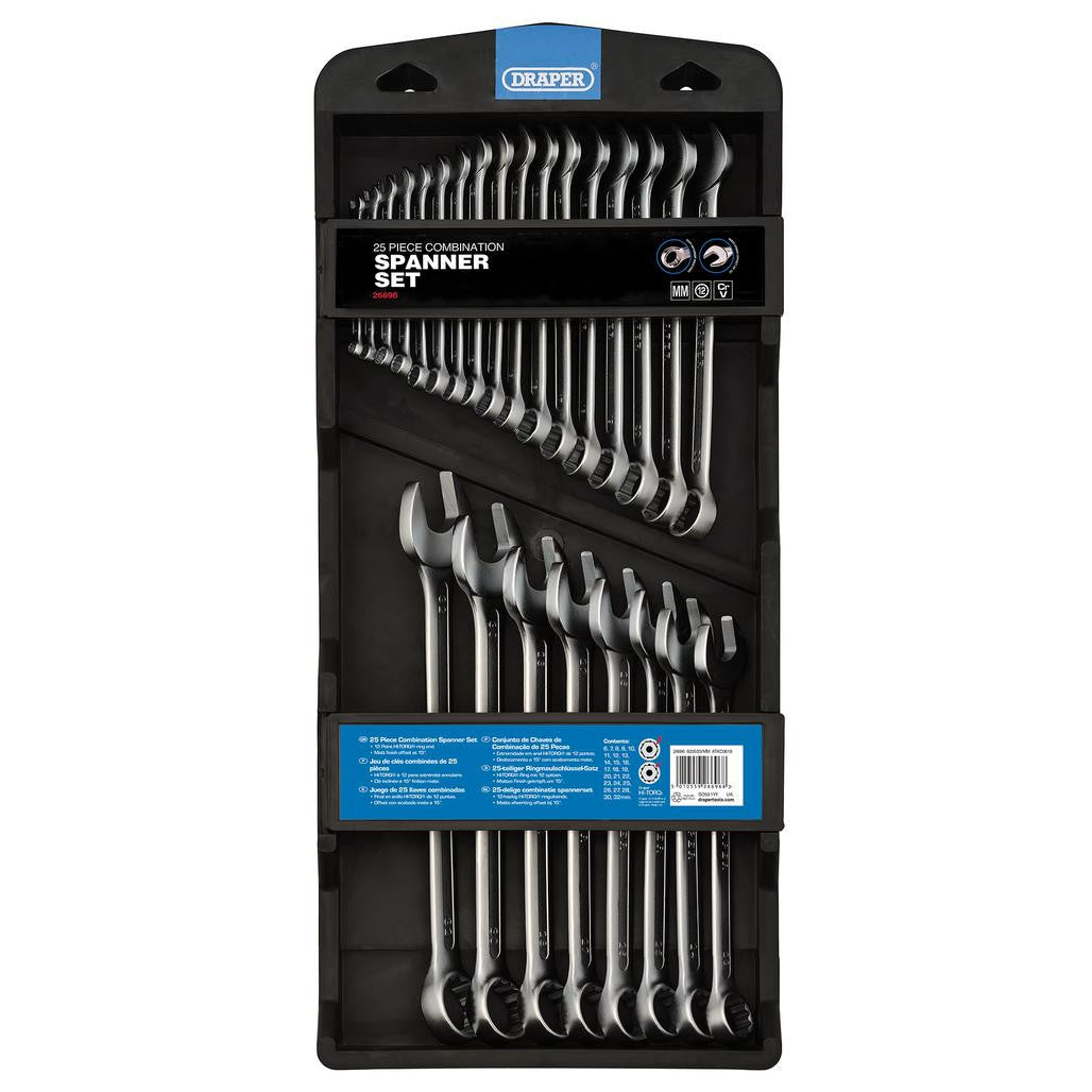 Draper HI-TORQ® Metric Combination Spanner Set (25 Piece)  26696