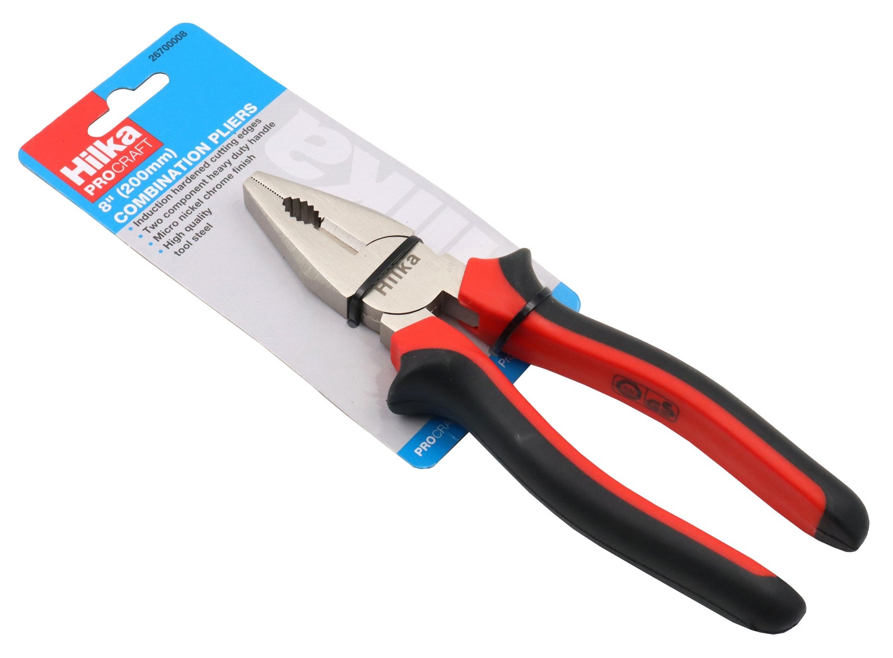 Hilka 8" (200mm) Heavy Duty Combi Pliers 26700008