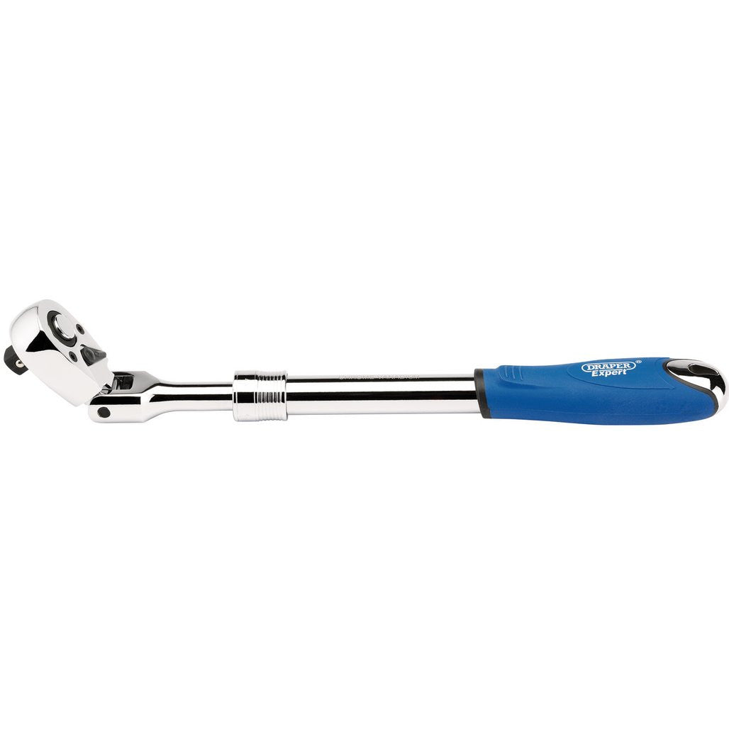 Draper Expert Flexible Head Extending Reversible Ratchet, 1/2" Sq. Dr., 72 Tooth  26817