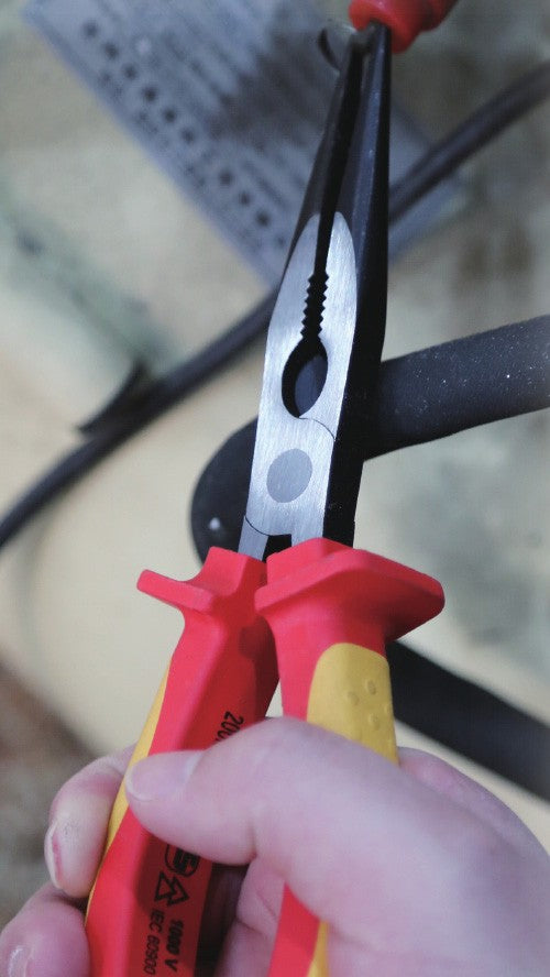 Hilka 8" (200mm) Long Nose Plier VDE Pliers 26960008