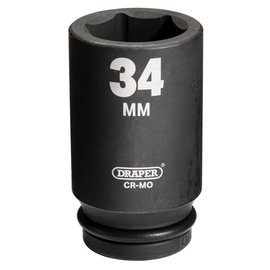 Draper Hi-TORQ® Deep Impact Socket, 3/4" Sq. Dr., 34mm  27142