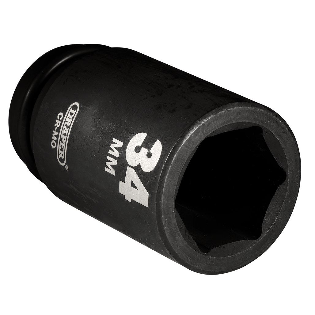 Draper Hi-TORQ® Deep Impact Socket, 3/4" Sq. Dr., 34mm  27142