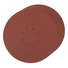 Silverline Hook & Loop Discs Punched 225mm 10pk 273151