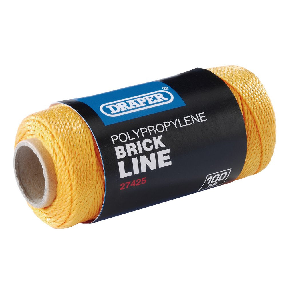 Draper Polypropylene Brick Line, 100m, Orange  27425