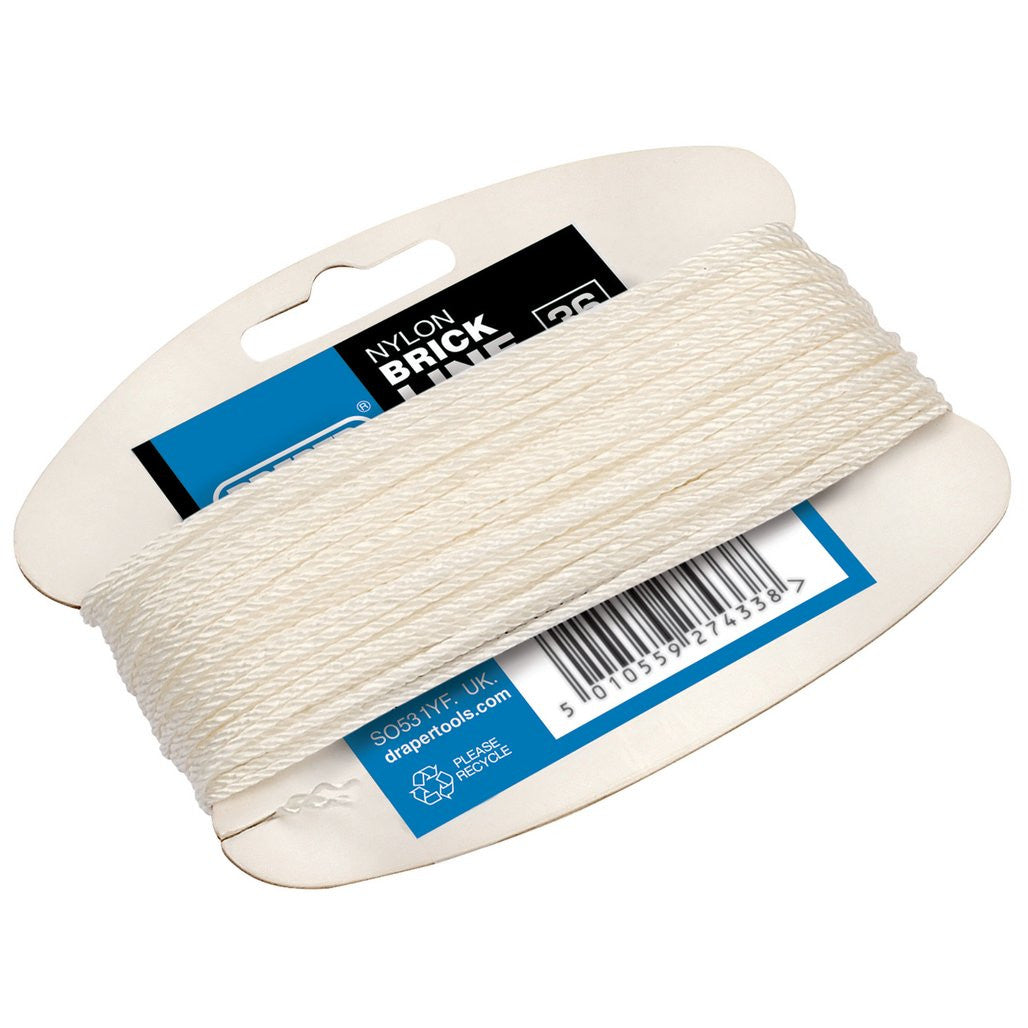 Draper Brick Line, 36m, White  27433