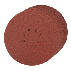 Silverline Hook & Loop Discs Punched 225mm 10pk 274762