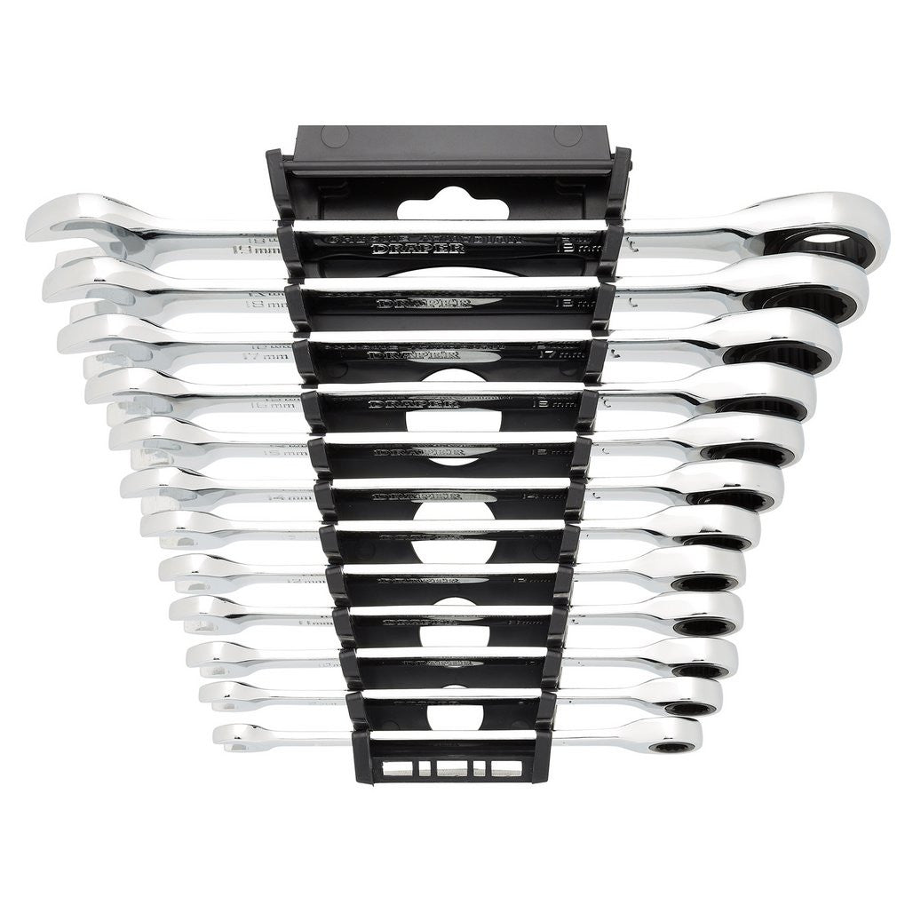 Draper HI-TORQ® Metric Ratchet Combination Spanner Set (12 Piece)  27689