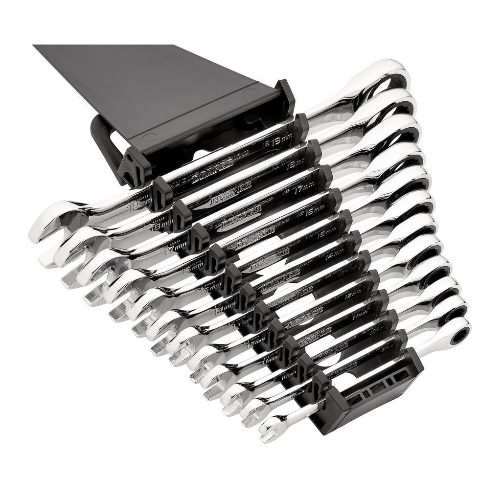 Draper HI-TORQ® Metric Ratchet Combination Spanner Set (12 Piece)  27689