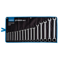 Draper HI-TORQ® Metric Ratchet Combination Spanner Set (17 Piece)  27691