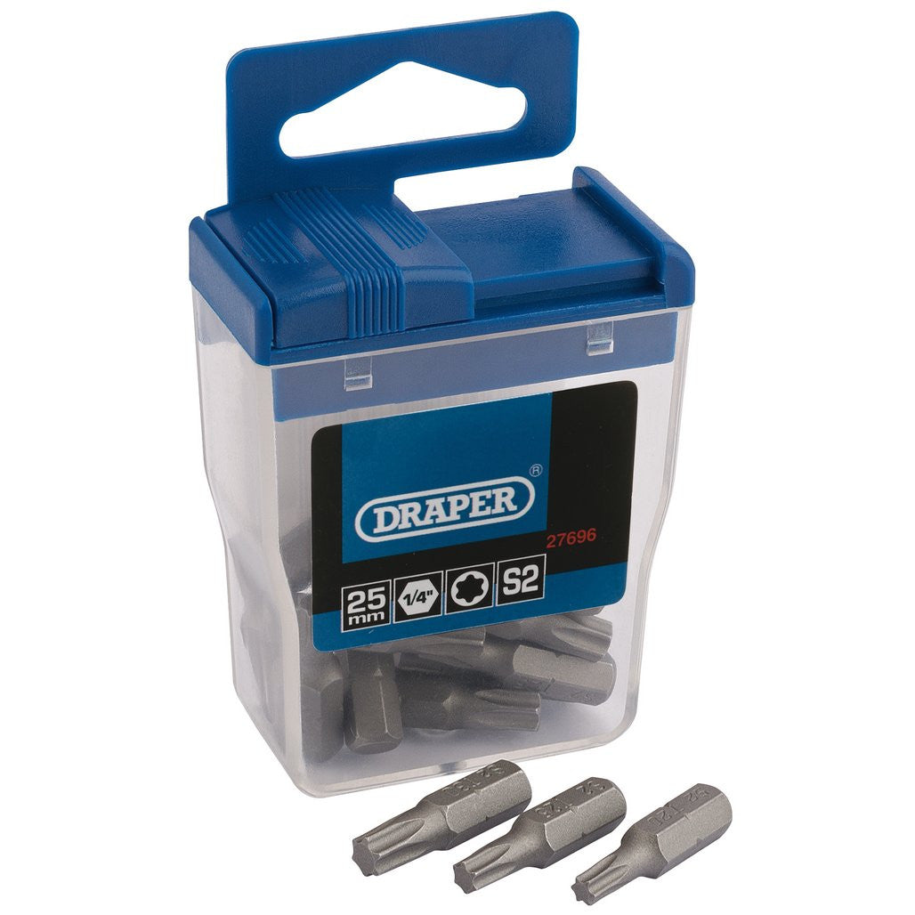 Draper TX-STAR® Assorted Long Insert Bits, 25mm (20 Piece)  27696