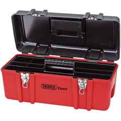 Draper Expert Plastic Tool Box with Tote Tray, 580mm  27732