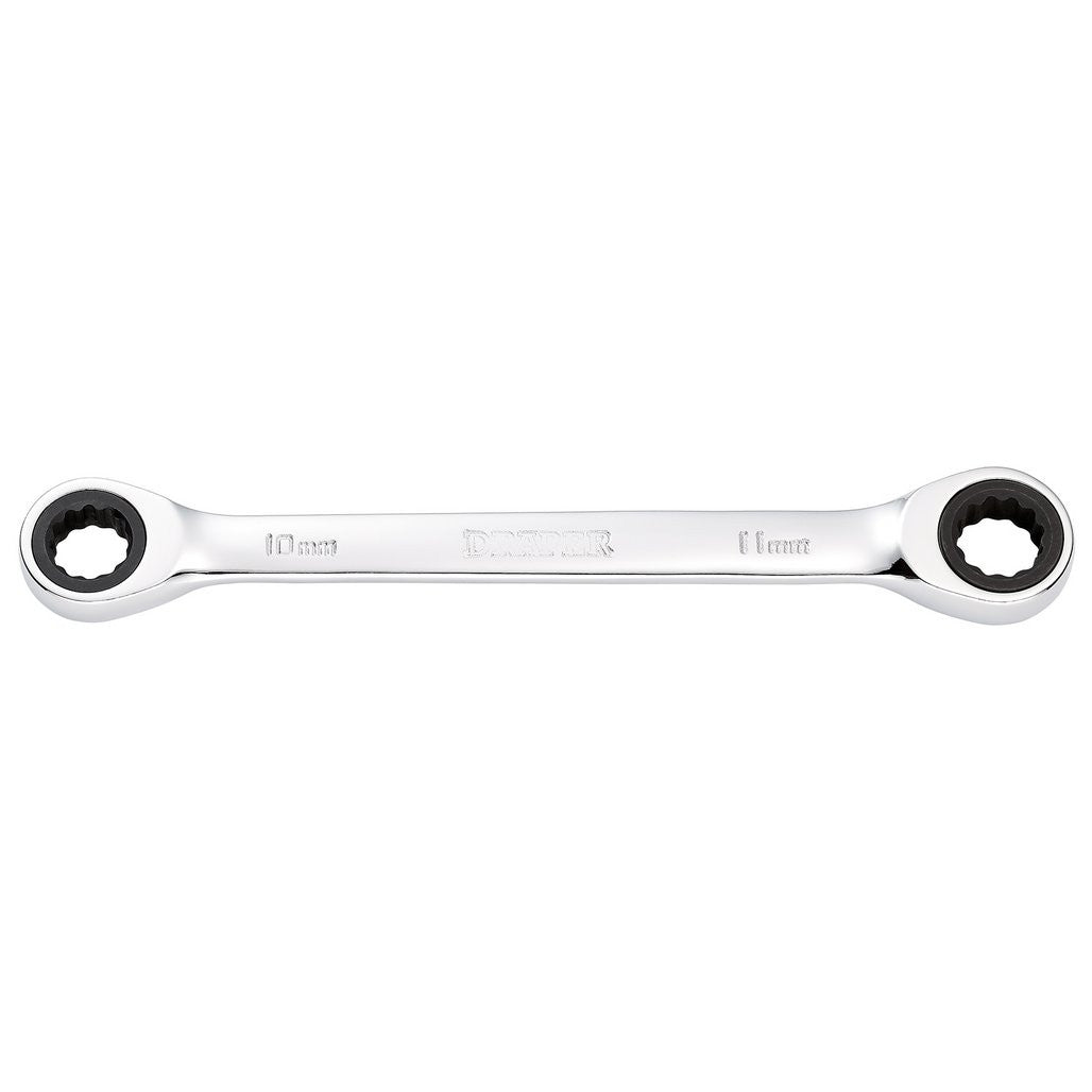 Draper HI-TORQ® Metric Double Ratchet Ring Spanner, 10 x 11mm  27736