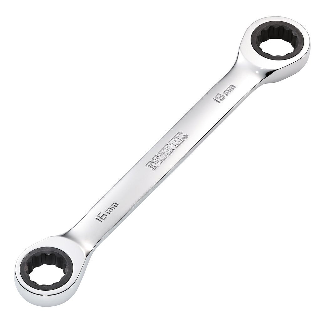 Draper HI-TORQ® Metric Double Ratchet Ring Spanner, 16 x 18mm  27739
