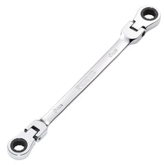 Draper HI-TORQ® Metric Flexible Head Double Ring Ratchet Spanner, 8 x 9mm  27744