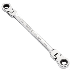 Draper HI-TORQ® Metric Flexible Head Double Ring Ratchet Spanner, 8 x 9mm  27744