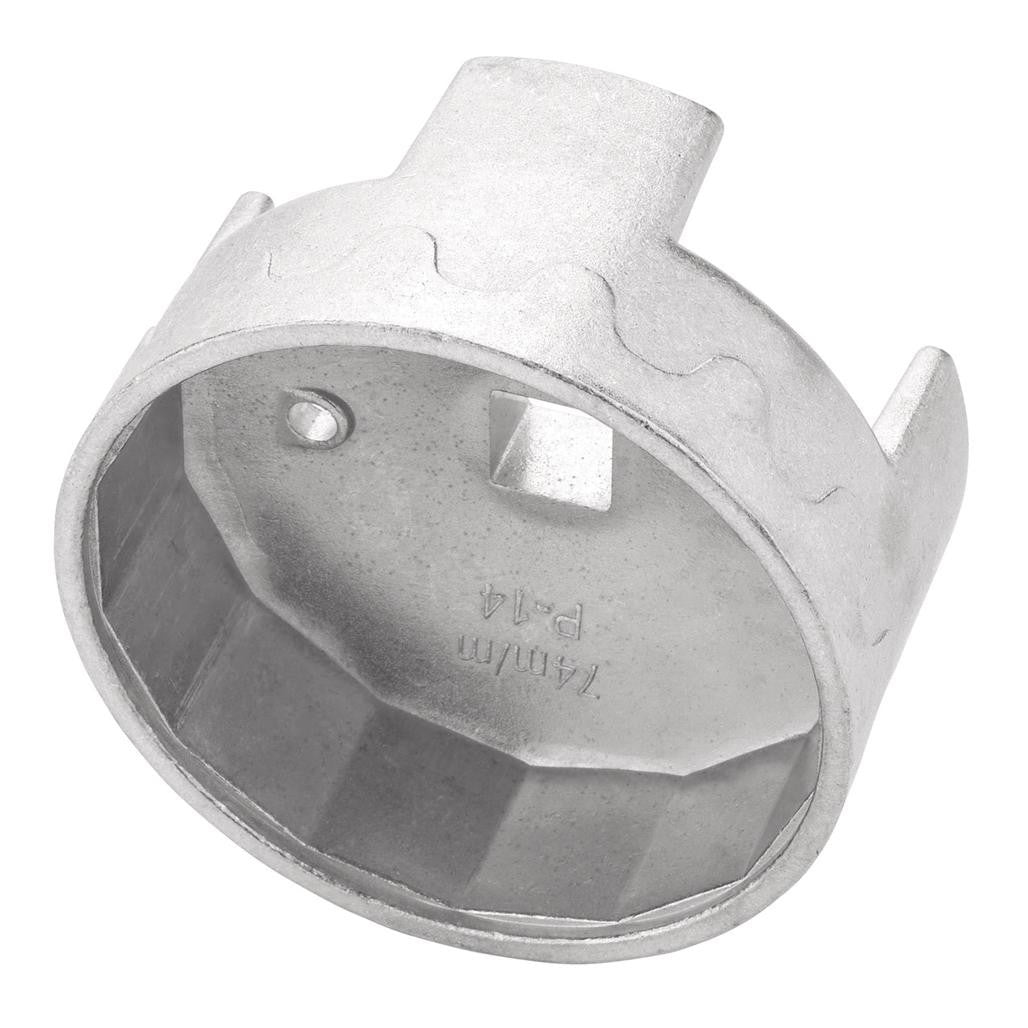 Draper Oil Filter Wrench, 1/2" Sq. Dr., 74mm/14 Flutes  27749