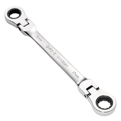 Draper HI-TORQ® Metric Flexible Head Double Ring Ratchet Spanner, 16 x 17mm  27756