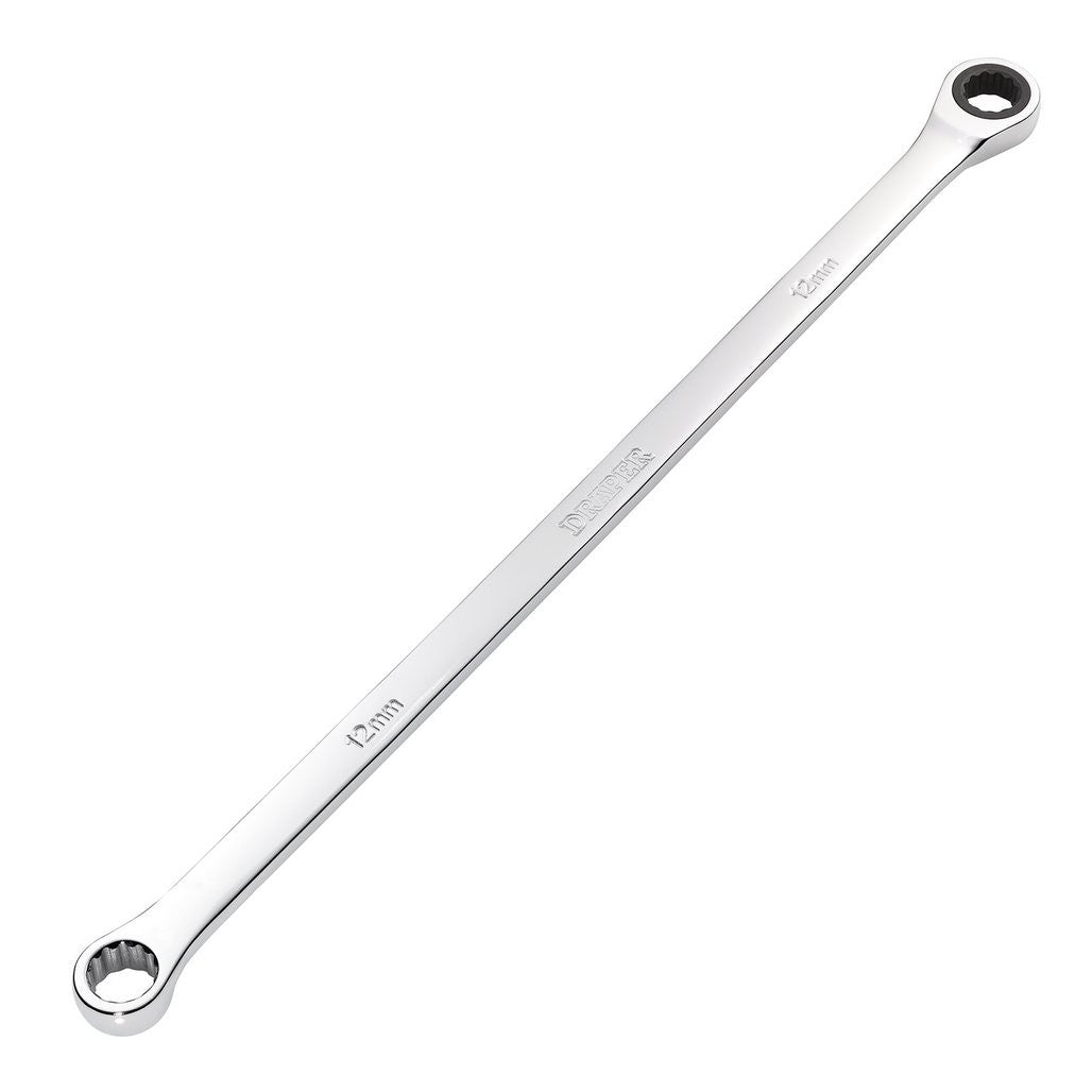 Draper HI-TORQ® Metric Extra-Long Double Ring Ratchet Spanner, 12mm  27767