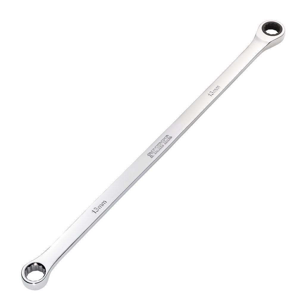 Draper HI-TORQ® Metric Extra-Long Double Ring Ratchet Spanner, 13mm  27769