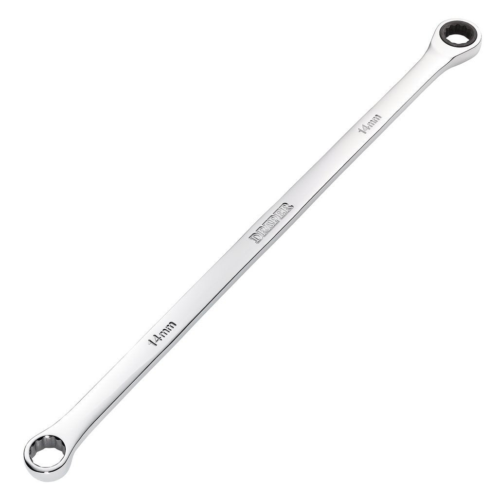 Draper HI-TORQ® Metric Extra-Long Double Ring Ratchet Spanner, 14mm  27770