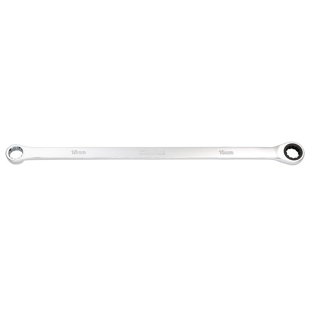 Draper HI-TORQ® Metric Extra-Long Double Ring Ratchet Spanner, 16mm  27773