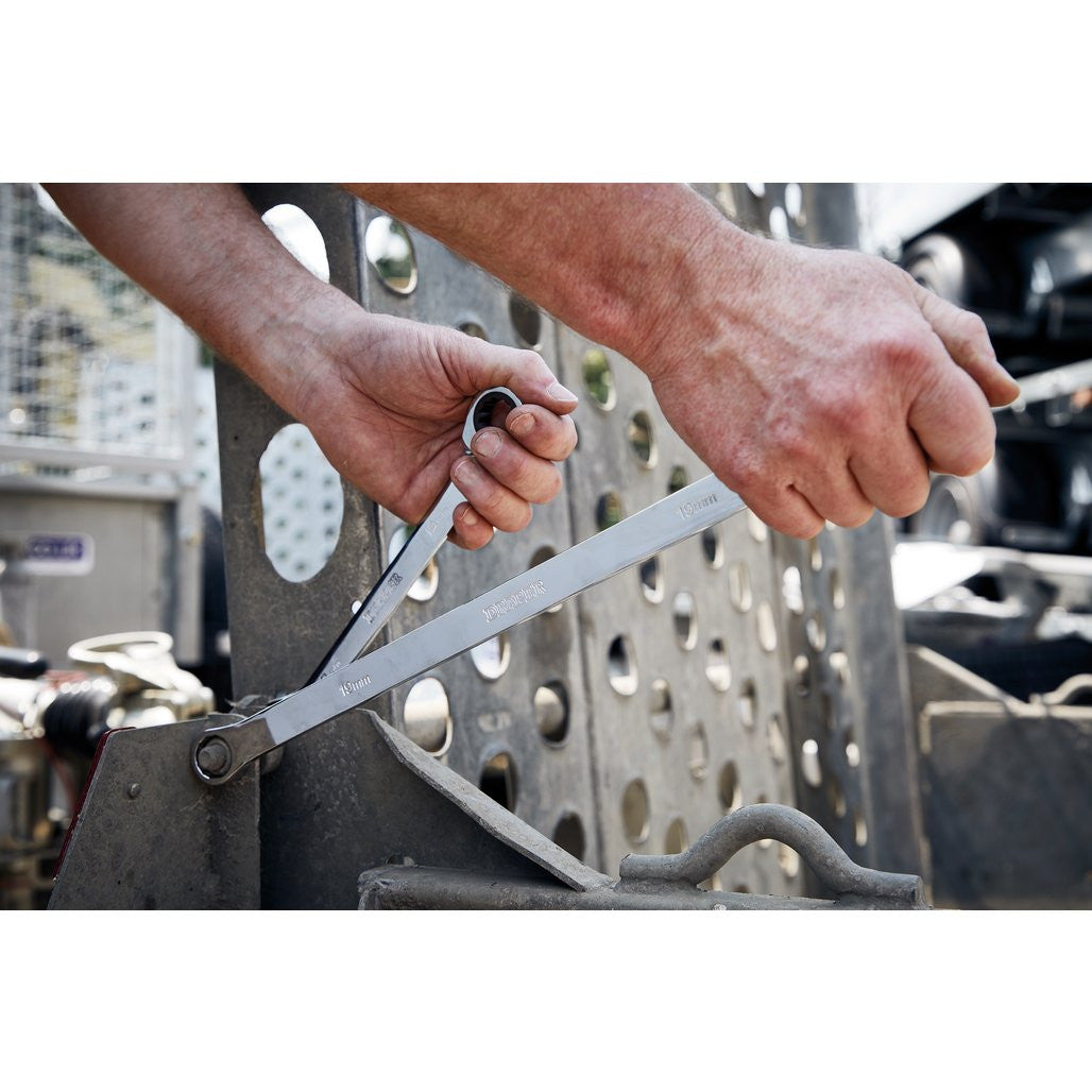 Draper HI-TORQ® Metric Extra-Long Double Ring Ratchet Spanner Set (7 Piece)  27778