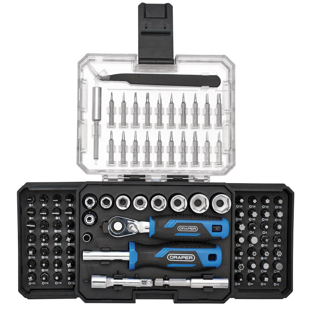 Draper Ratchet and Screwdriver Bit Set (92 Piece)  27785
