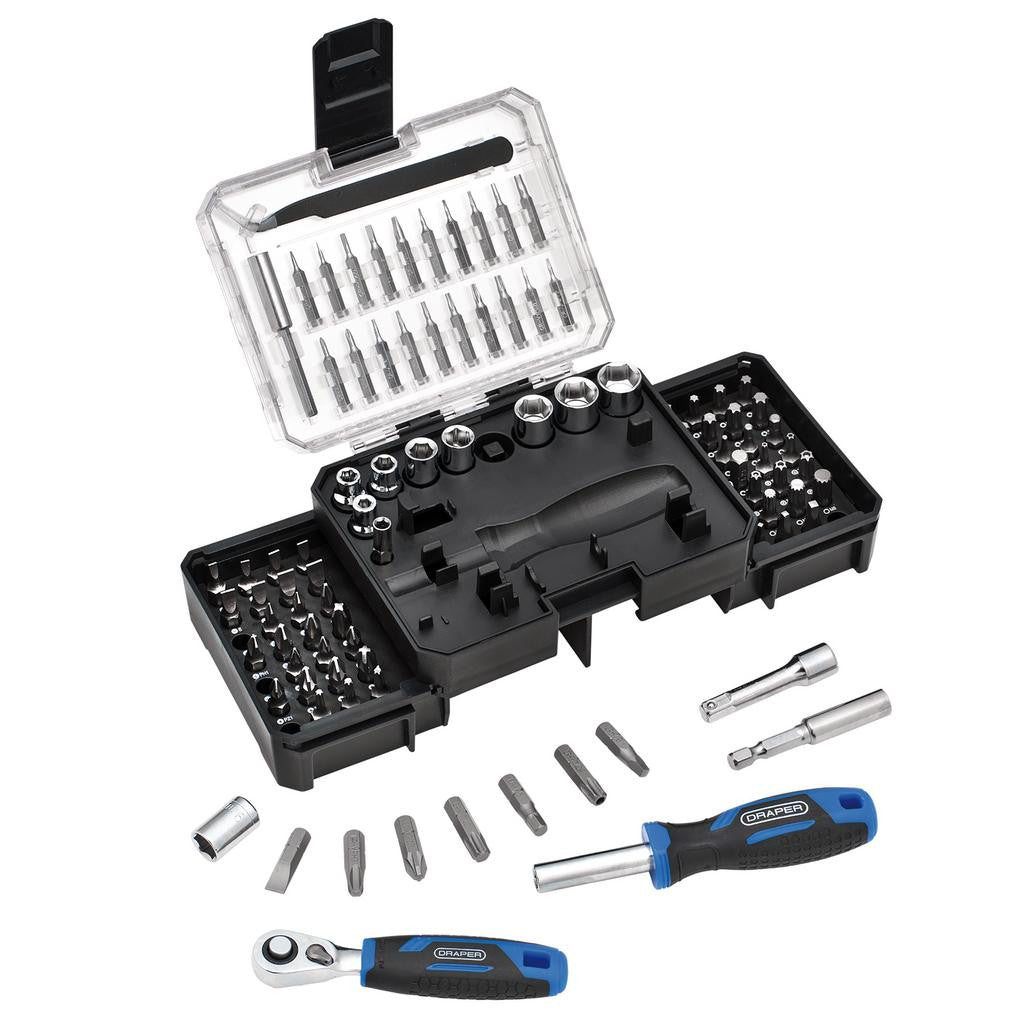 Draper Ratchet and Screwdriver Bit Set (92 Piece)  27785