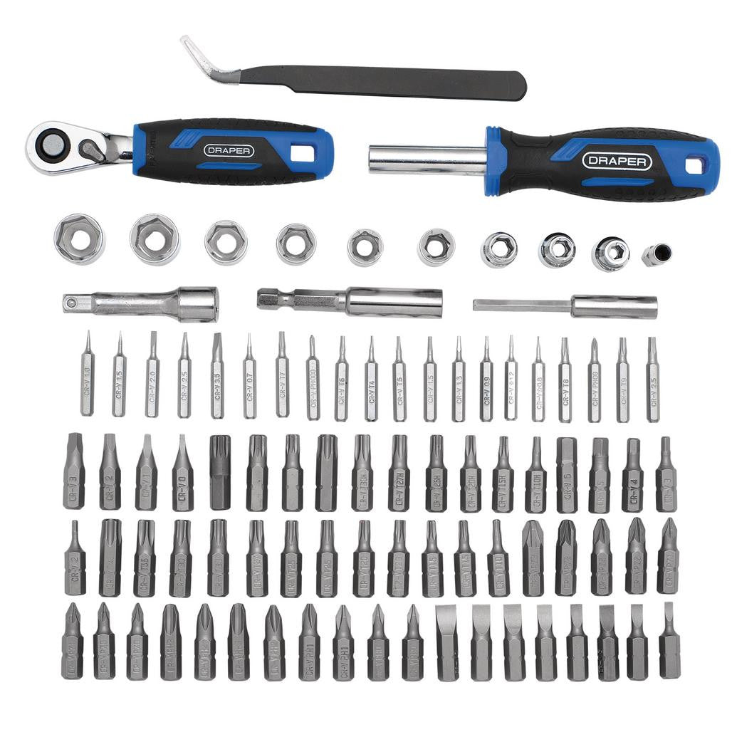 Draper Ratchet and Screwdriver Bit Set (92 Piece)  27785
