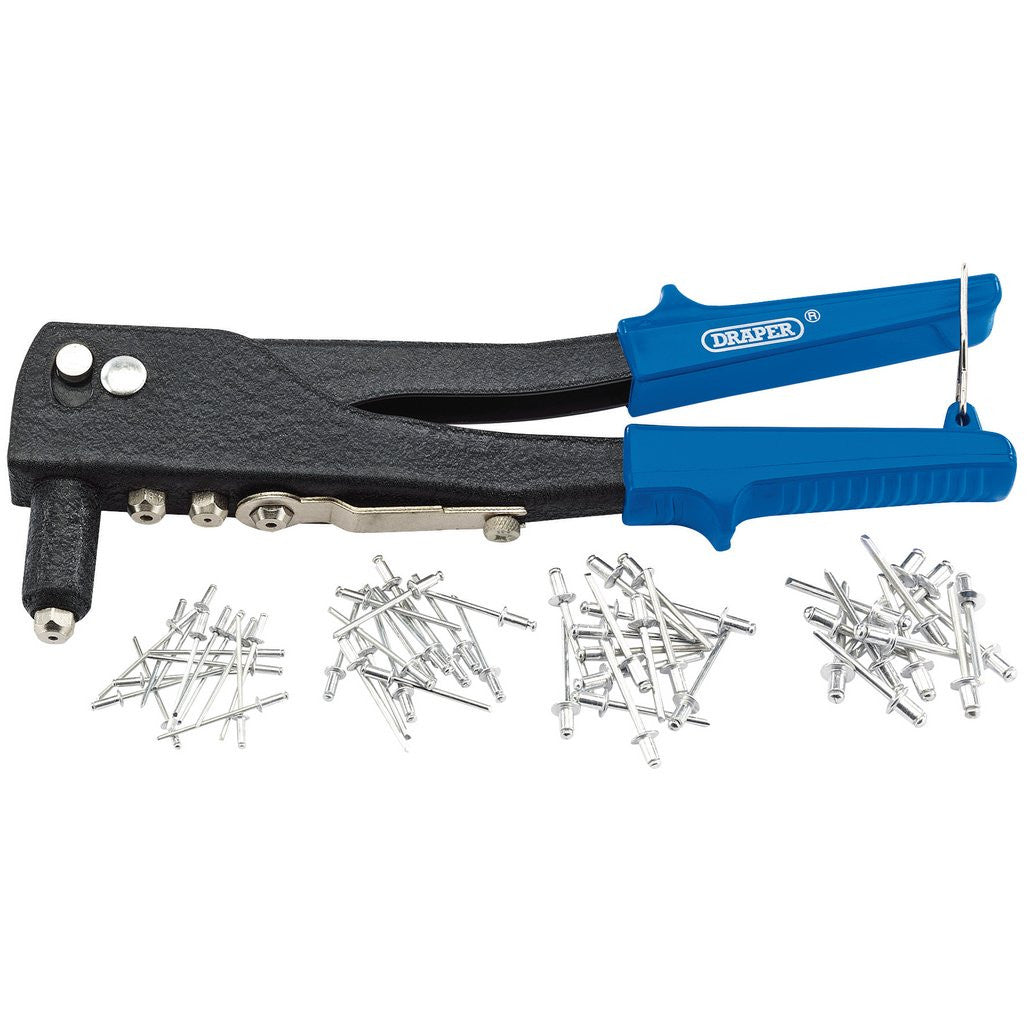 Draper Hand Riveter Kit for Aluminium Rivets  27847
