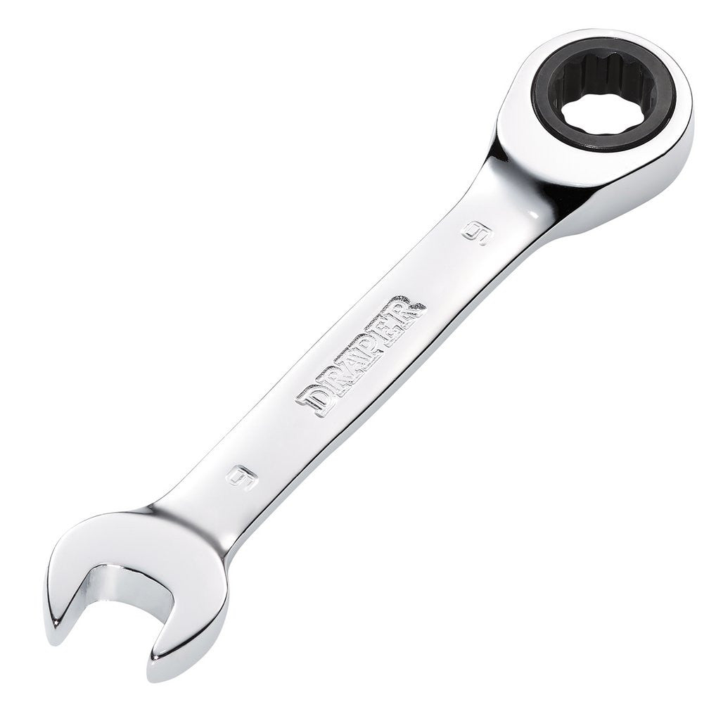 Draper HI-TORQ® Metric Stubby Ratchet Combination Spanner, 9mm  27851