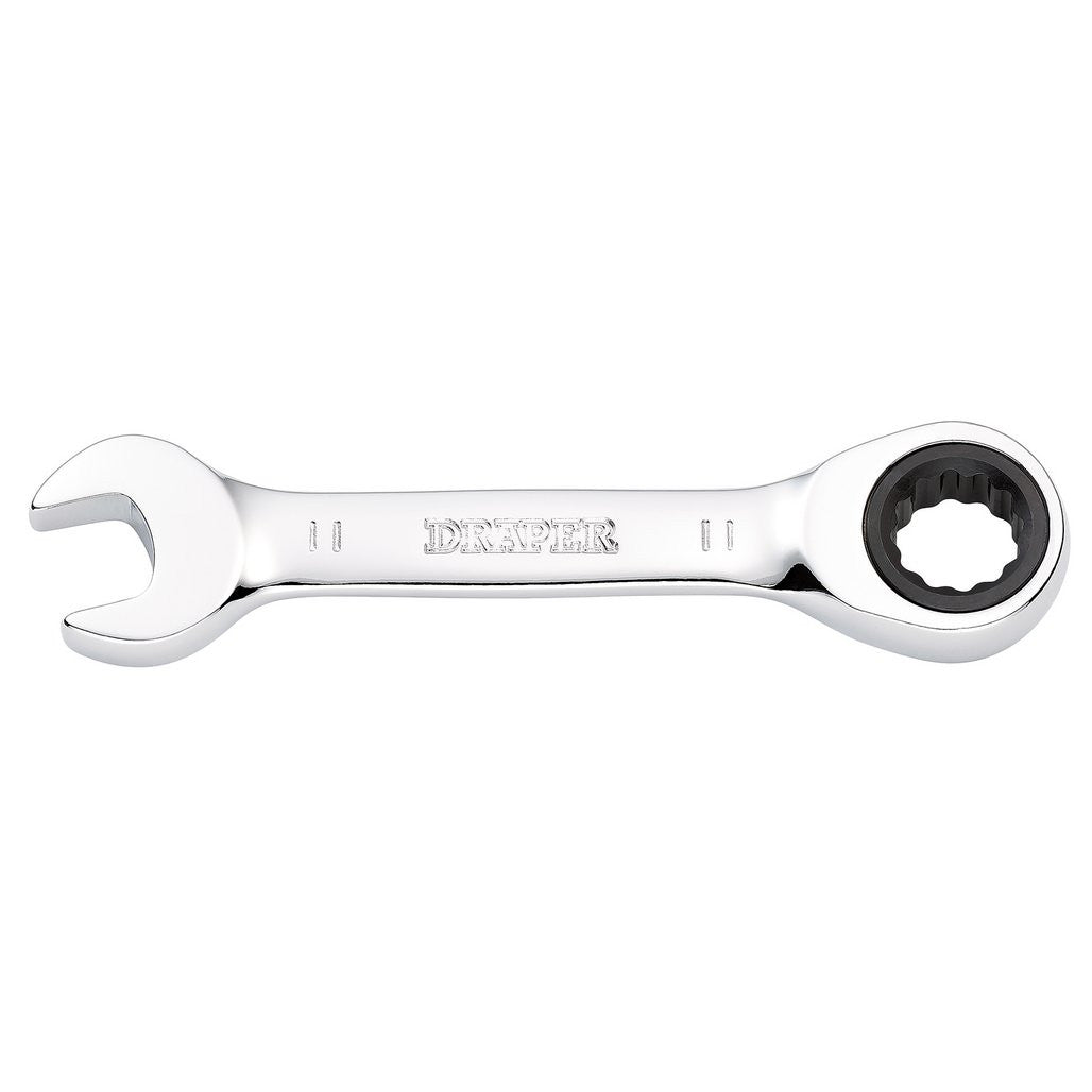 Draper HI-TORQ® Metric Stubby Ratchet Combination Spanner, 11mm  27866
