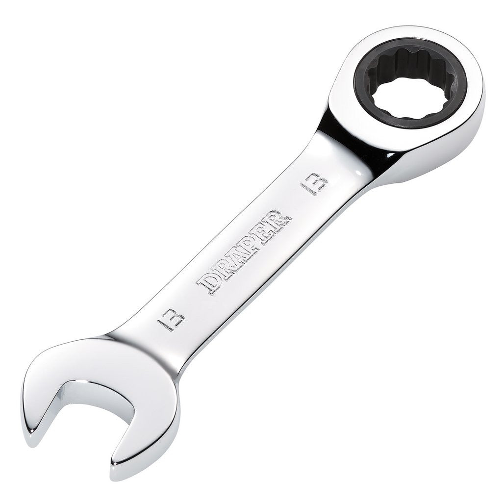Draper HI-TORQ® Metric Stubby Ratchet Combination Spanner, 13mm  27891