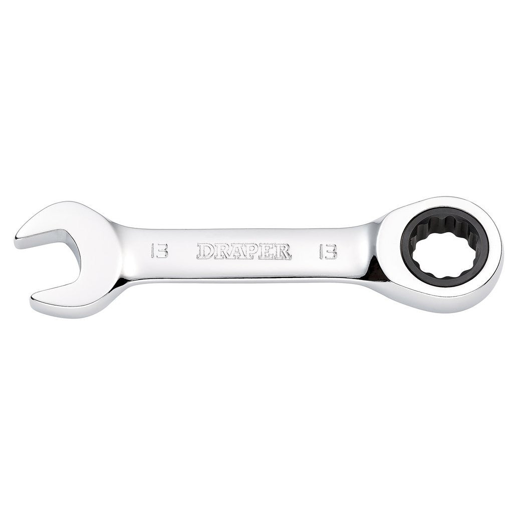 Draper HI-TORQ® Metric Stubby Ratchet Combination Spanner, 13mm  27891