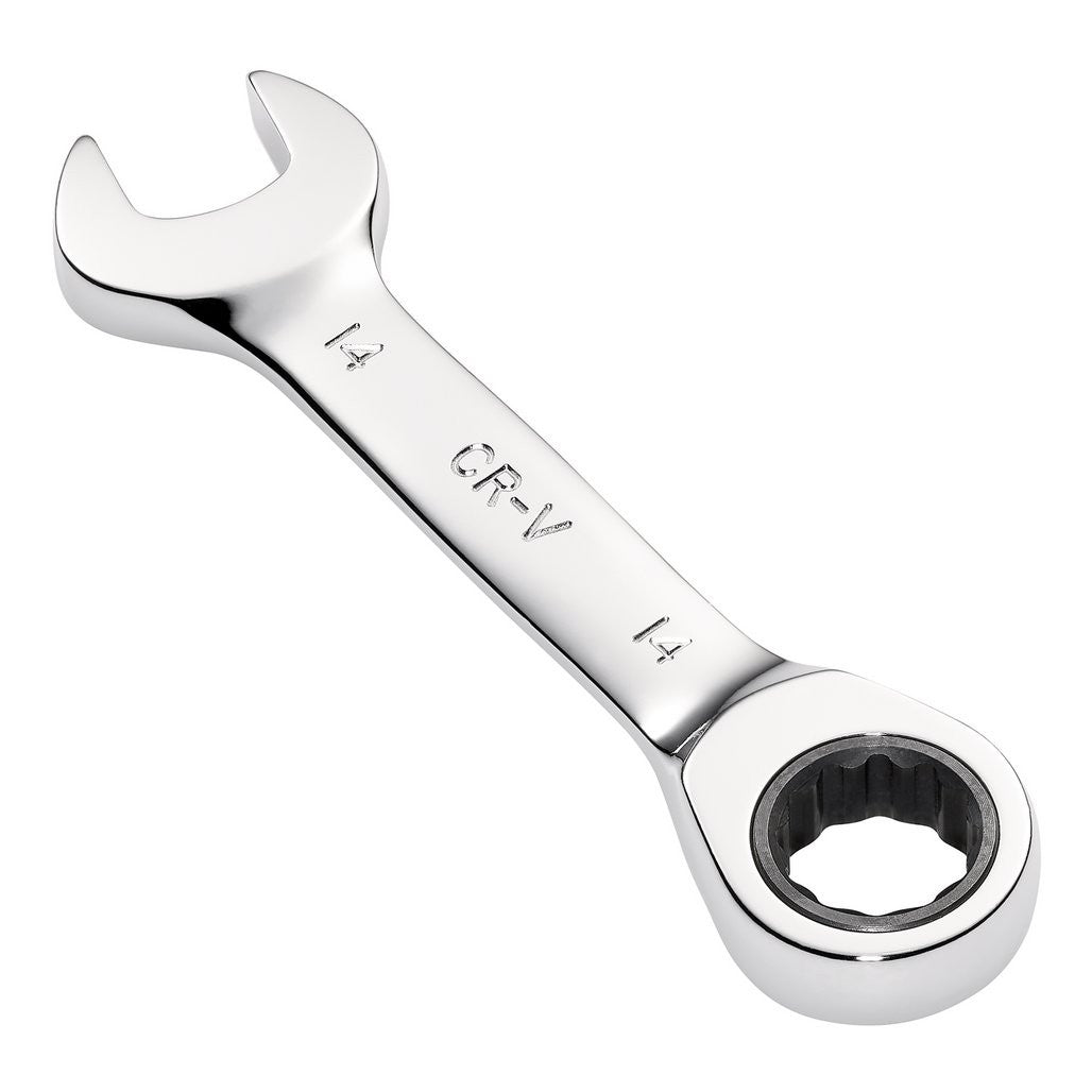Draper HI-TORQ® Metric Stubby Ratchet Combination Spanner, 14mm  27895