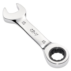Draper HI-TORQ® Metric Stubby Ratchet Combination Spanner, 15mm  27909