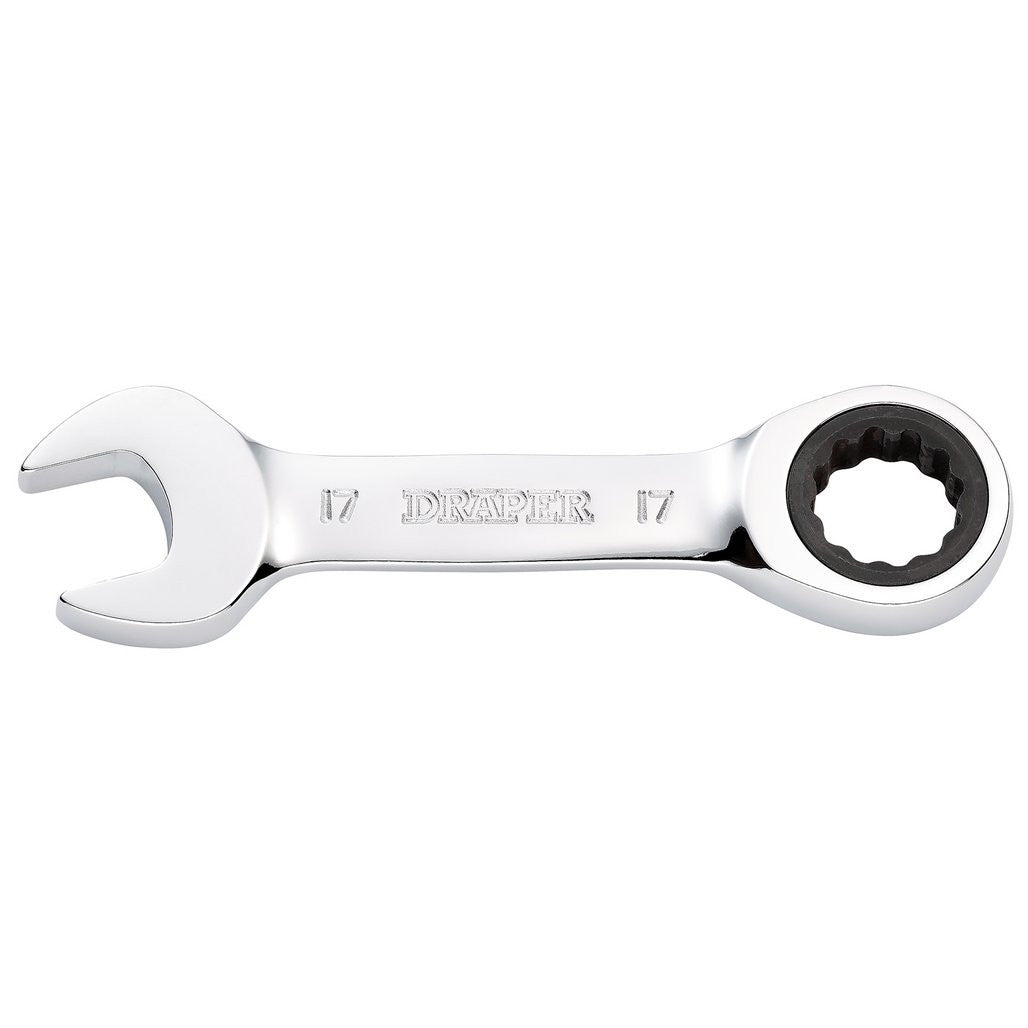 Draper HI-TORQ® Metric Stubby Ratchet Combination Spanner, 17mm  27914