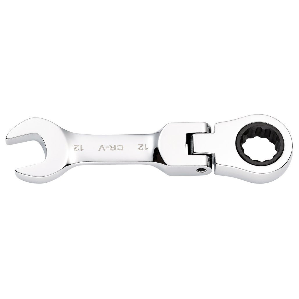 Draper HI-TORQ® Metric Stubby Flexible Head Ratchet Combination Spanner, 12mm  27968