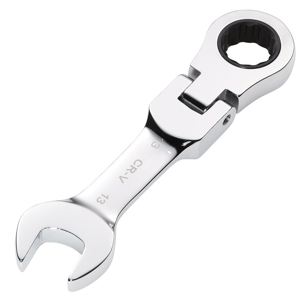 Draper HI-TORQ® Metric Stubby Flexible Head Ratchet Combination Spanner, 13mm  27969