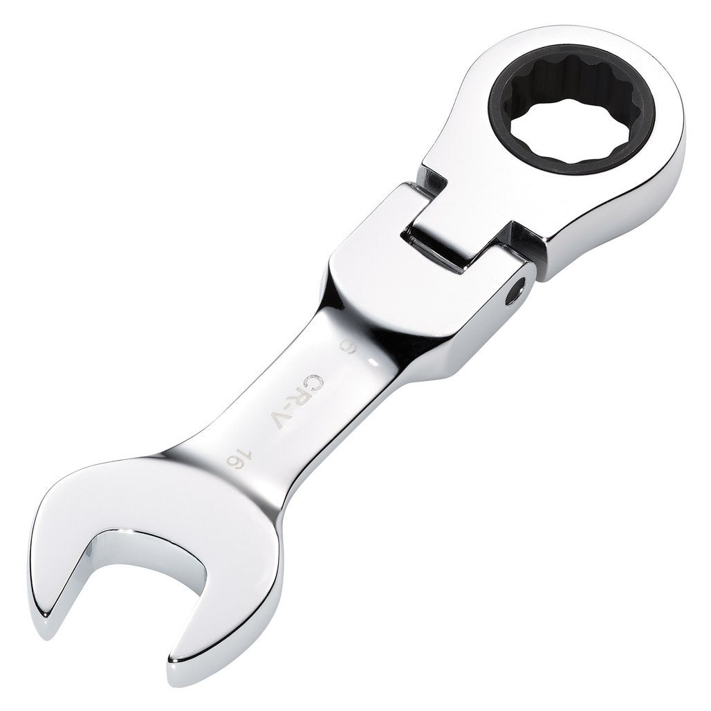 Draper HI-TORQ® Metric Stubby Flexible Head Ratchet Combination Spanner, 16mm  27974